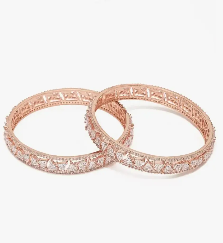 Traditional Rose Gold Bangles