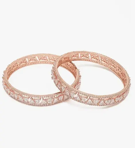 Traditional Rose Gold Bangles