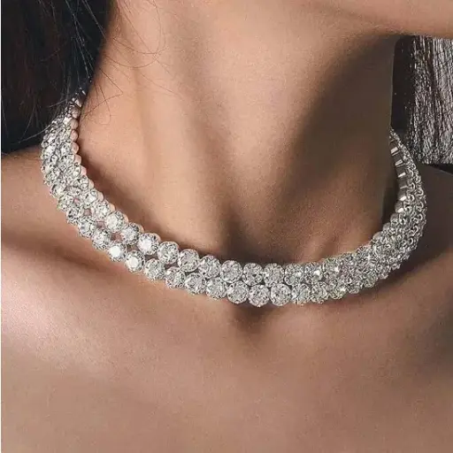 Silver Necklace Set