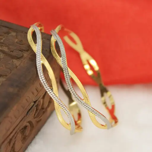 Rose Gold Bangles Set